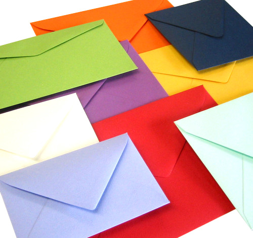 Proefmonster proefmodel aanvragen voor een gekleurde envelop