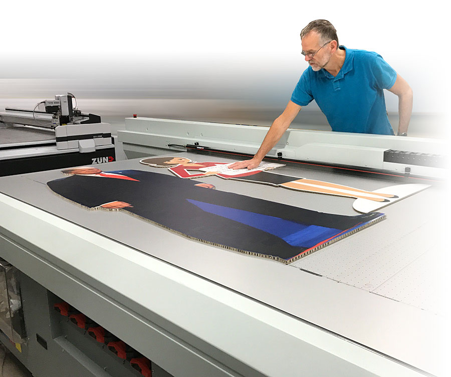 Reboard bedrukken op de vlakbed printer