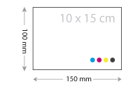 10 x 15 kaarten drukken 100 x 150 mm