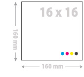 kaarten drukken 160 x 160 mm