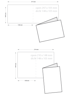 a6 kaarten drukken met vouw