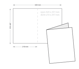 a4 folders drukken op dik papier