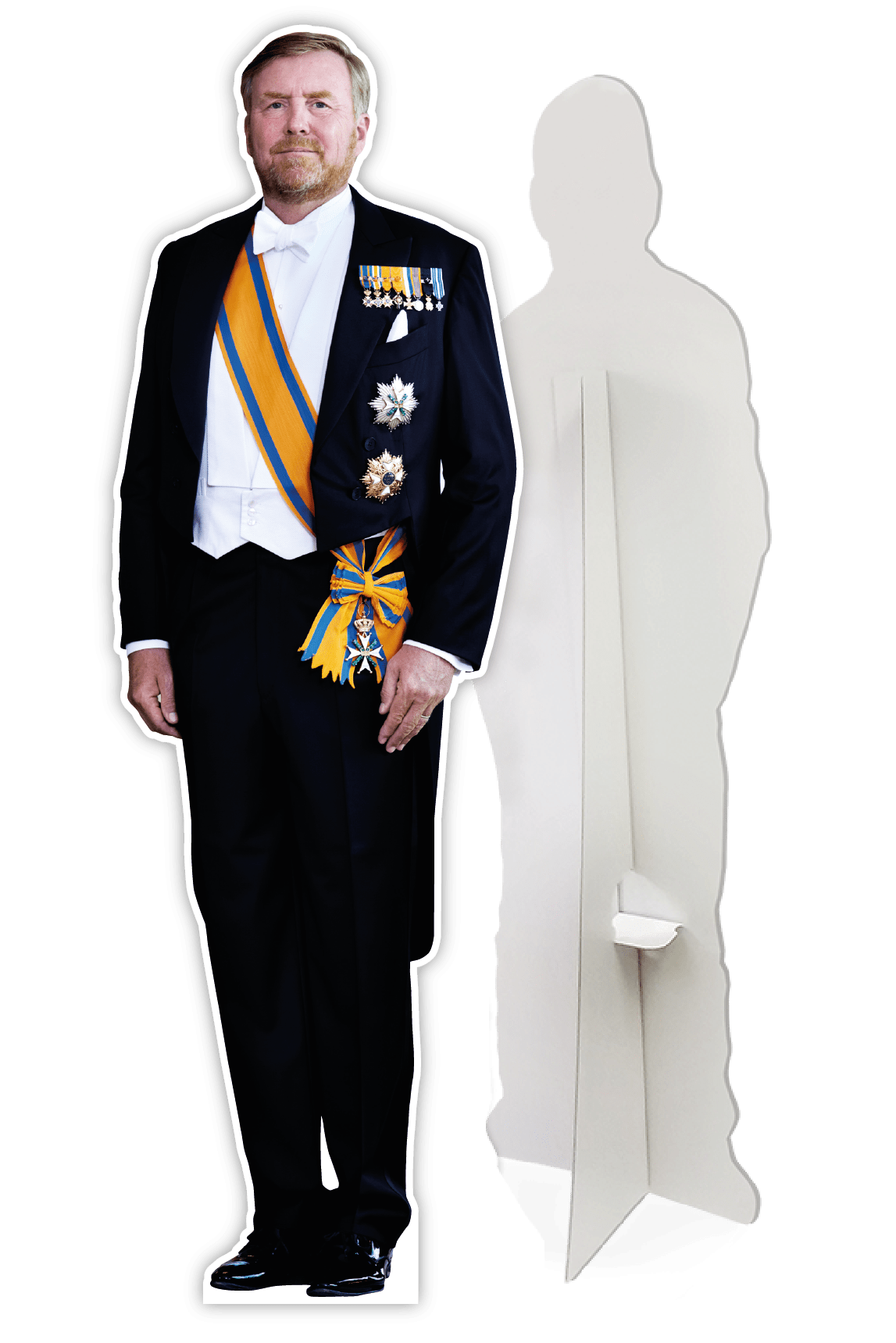 Levensgrote kartonnen pop van Willem Alexander