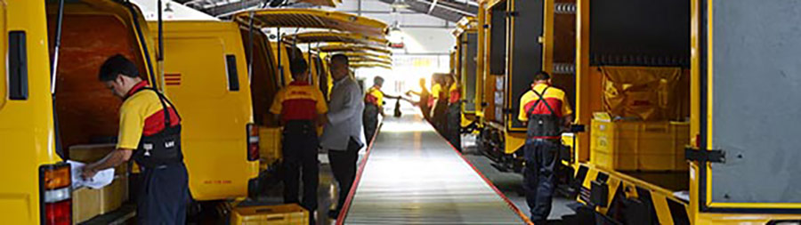 Onze pakketten worden bezorgd door DHL