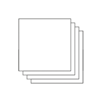 210 mm (carré groot) vierkante flyers laten drukken op 300 grs kaartpapier