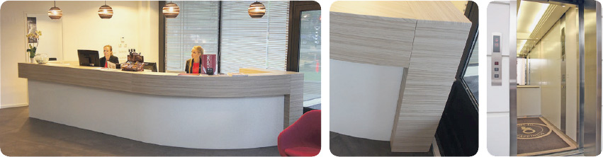Plakfolie t.b.v. interieurfolie met houtstructuur of een kleur