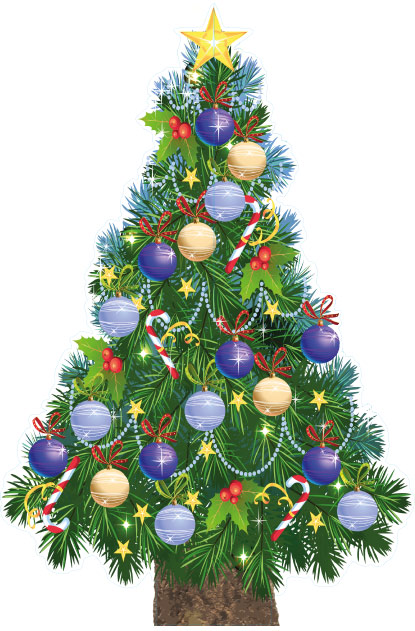 Levensgrote 3D kerstboom van karton