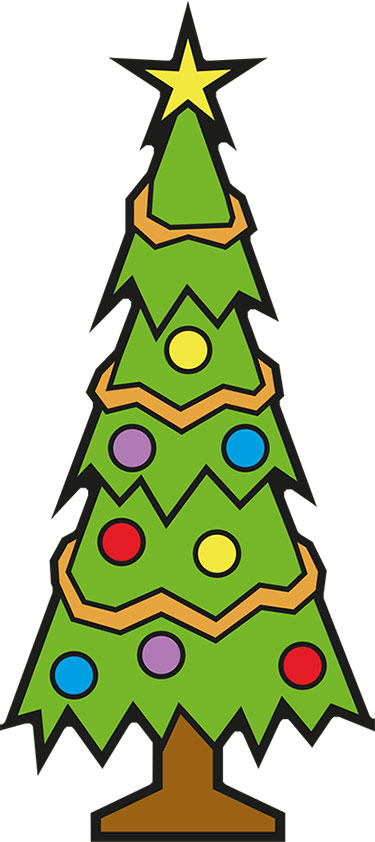 Levensgrote 3D kerstboom van karton