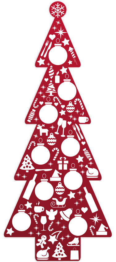 Levensgrote 3D kerstboom van karton