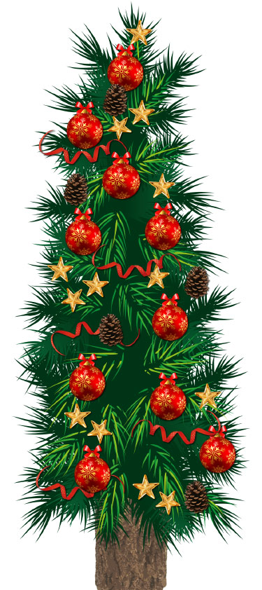 Levensgrote 3D kerstboom van karton