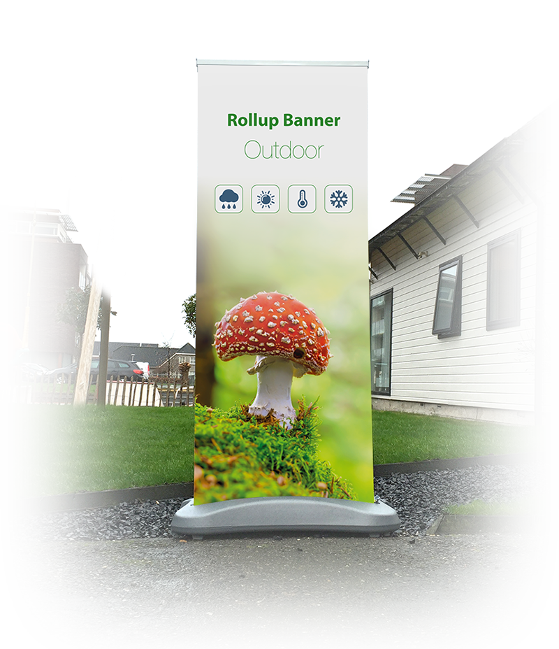 Outdoor rolbanner