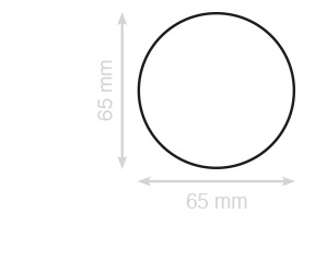 ronde visitekaartjes laten drukken 65 mm