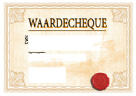 a3 cheque ontwerp 2 geel