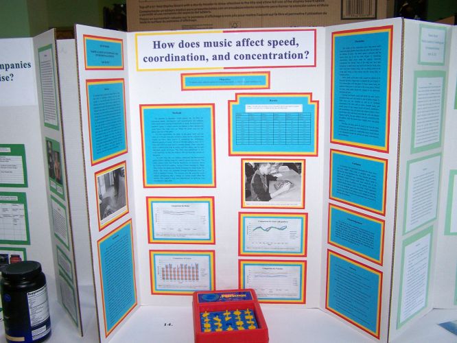 voorbeeld van science fair paneel