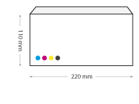 ea5/6 envelop bedrukt 220 x 110 mm