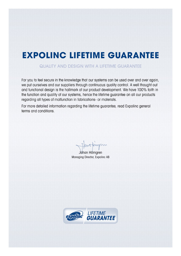 expolinc garantie | expolinc warranty guarantee