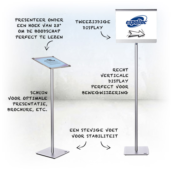 Info stand, informatie pilaar, info stands, Expolinc, folder presentation