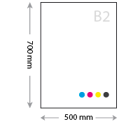 B2 posters drukken 50 x 70 cm