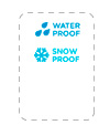 goedkoop vierkante stickers drukken, waterproof, weerbestendig plastic PVC