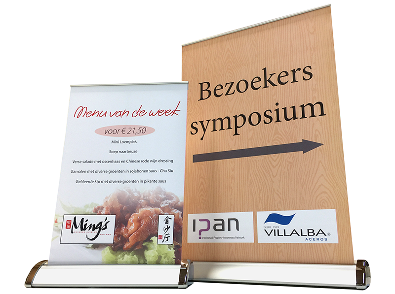 rollup banner mini A4 en A3