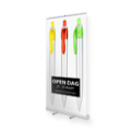 de extra brede Budget rollup banner op 120 cm breedte