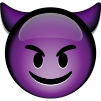 Life size Emoji Smiling Devil
