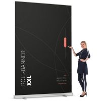 Budget rolbanner XL, tot wel 3 meter hoog