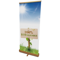 Houten Eco Rolbanner Bamboe