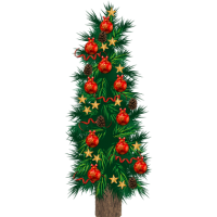 type E, levensgrote kerstboom van karton, 80 cm breed