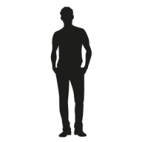 Een zelfstaande man van karton is de ultieme blikvanger!