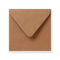 Vierkante kraft enveloppen 14 cm