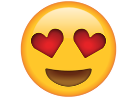 Life size Emoji Heart Eyes