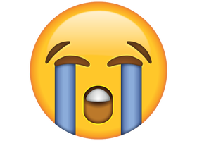 Life size Emoji Loudly Crying