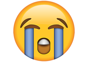 Life size Emoji Loudly Crying