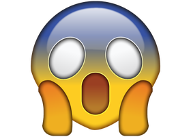 Life size Emoji OMG face