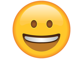Life size Emoji Smiling Face