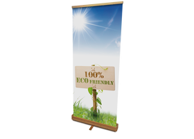 Houten Eco Rolbanner Bamboe