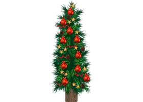 type E, levensgrote kerstboom van karton, 80 cm breed