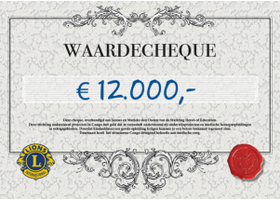 grote waardecheque a3