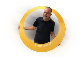 Rond Selfie Frame in kleur naar keuze