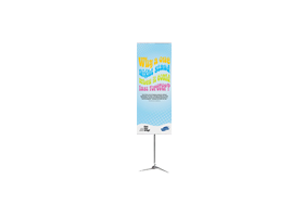 85 x 250 cm Pole System banner, de hoogste lichtgewicht banner