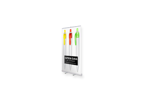 de extra brede Budget rollup banner op 120 cm breedte