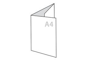 a4 drieluik folders drukken op zwaar papier