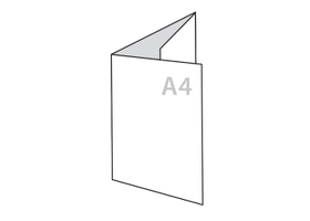 a4 drieluik folders drukken op 160 gr papier